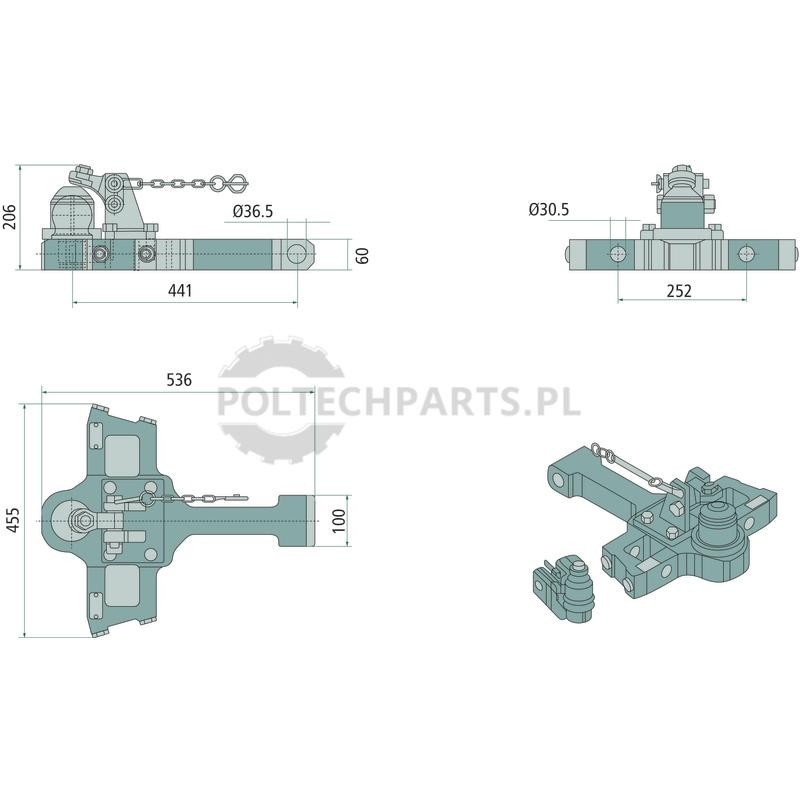Płyta nośna K80® MF Dyna-6 7719-7726