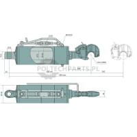 Łącznik górny hydrauliczny - 36126707 - Sklep rolniczy PoltechParts