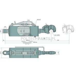 Łącznik górny hydrauliczny