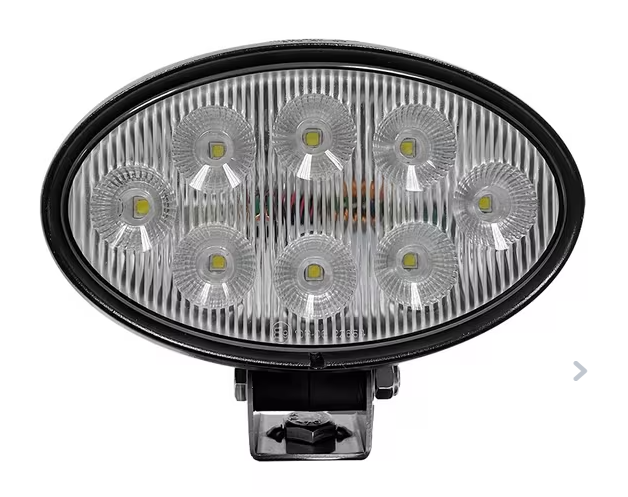 Lampa robocza LED, owalna 56W 5320lm 10/30V z wtyczką Deutsch, światło rozproszone 8 LED Kramp LA10558