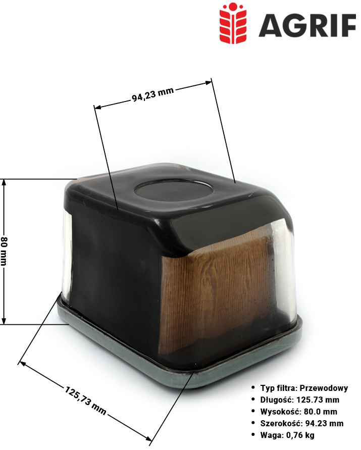 Filtr paliwa Agrif AG1008 — zamiennik | poltechparts.pl