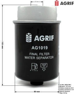 Filtr paliwa Agrif AG1019