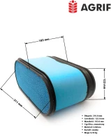 Filtr powietrza Agrif AG1027 — zamiennik | poltechparts.pl