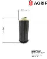 Filtr hydrauliki Agrif AG1028 — zamiennik | poltechparts.pl