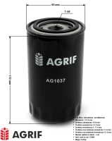 Filtr oleju silnika Agrif AG1037 — zamiennik | poltechparts.pl