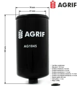 Filtr paliwa Agrif AG1045 — zamiennik | poltechparts.pl