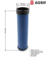 Filtr powietrza Agrif AG1049 — zamiennik | poltechparts.pl