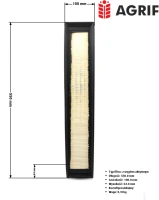 Filtr kabinowy Agrif AG1051 — zamiennik | poltechparts.pl