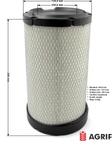 Filtr powietrza Agrif AG1059 — zamiennik | poltechparts.pl
