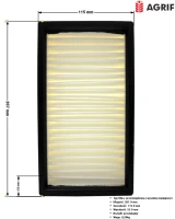 Filtr kabinowy Agrif AG1064 — zamiennik | poltechparts.pl