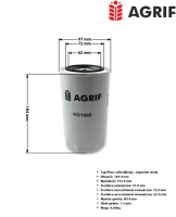 Filtr paliwa Agrif AG1068 — zamiennik | poltechparts.pl