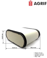 Filtr powietrza Agrif AG1083 — zamiennik | poltechparts.pl