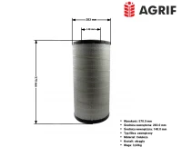 Filtr powietrza Agrif AG1086 — zamiennik | poltechparts.pl