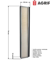 Filtr kabinowy Agrif AG1087 — zamiennik | poltechparts.pl