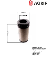 Filtr powietrza Agrif AG1092 — zamiennik | poltechparts.pl