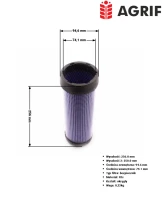 Filtr powietrza Agrif AG1093 — zamiennik | poltechparts.pl