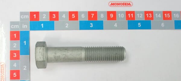 Śruba pół gwint M16x80 mm lewy gwint Monosem 30513115