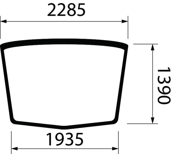 Szyba CNH Industrial 84400385