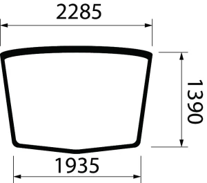 Szyba CNH Industrial 84400385