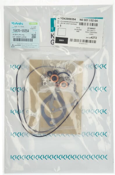 Zestaw uszczelek silnika Kubota 1G43999354