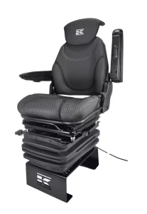 Siedzienie K-Lux, pneumatyczne, 490 mm, 12V, czarne
