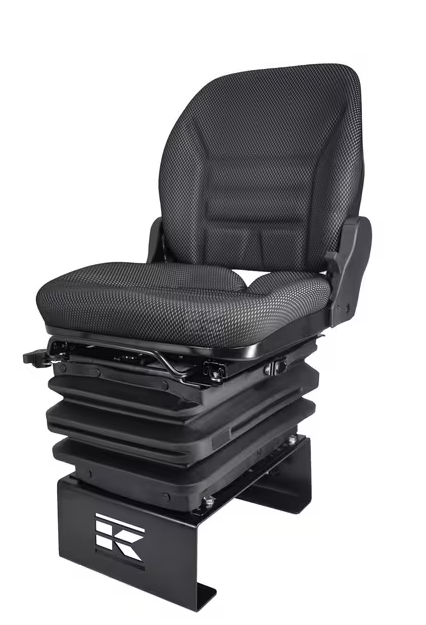 Siedzenie K-Lux, pneumatyczne, 485 mm, 12V, czarne