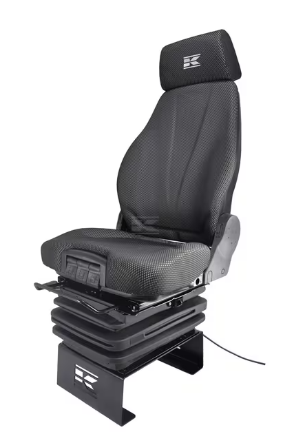Siedzenie K-Lux, pneumatyczne, 520 mm, 24V, czarne