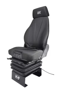 Siedzenie K-Lux, pneumatyczne, 520 mm, 24V, czarne