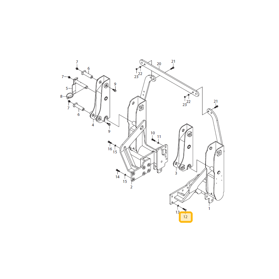 Śruba Hexa Special Steel KIOTI 1001-125B