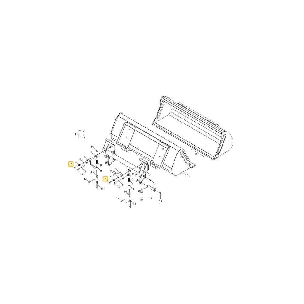 Śruba HEX. M12 1.75P 40L KIOTI 10121-M1205-40