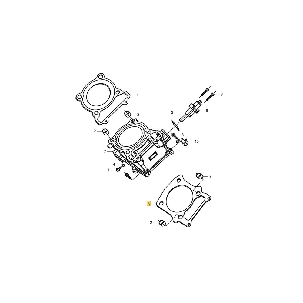 Uszczelka cylindra KIOTI 12150-004-0000