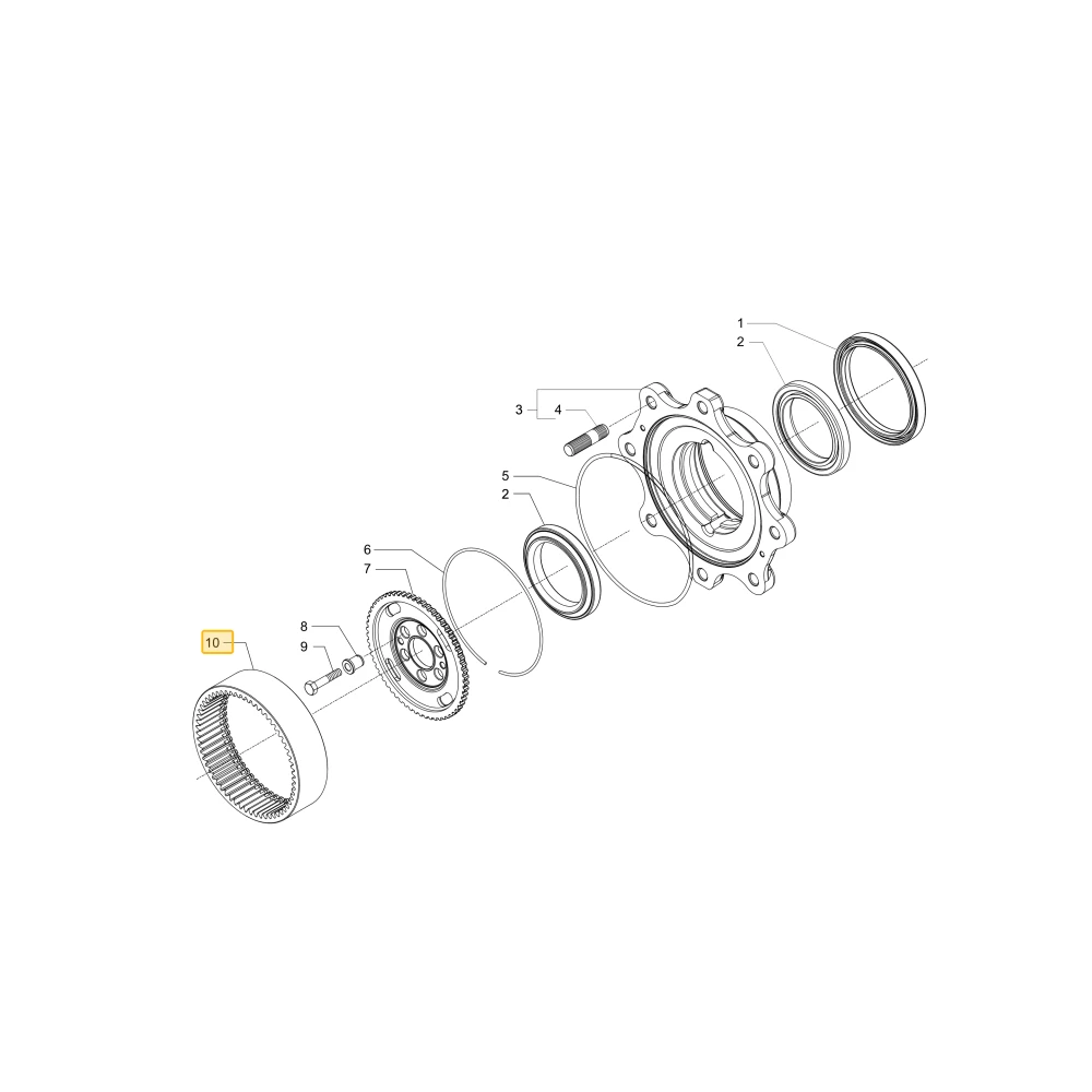 Koło zębate Crown Z=60 KIOTI 125452