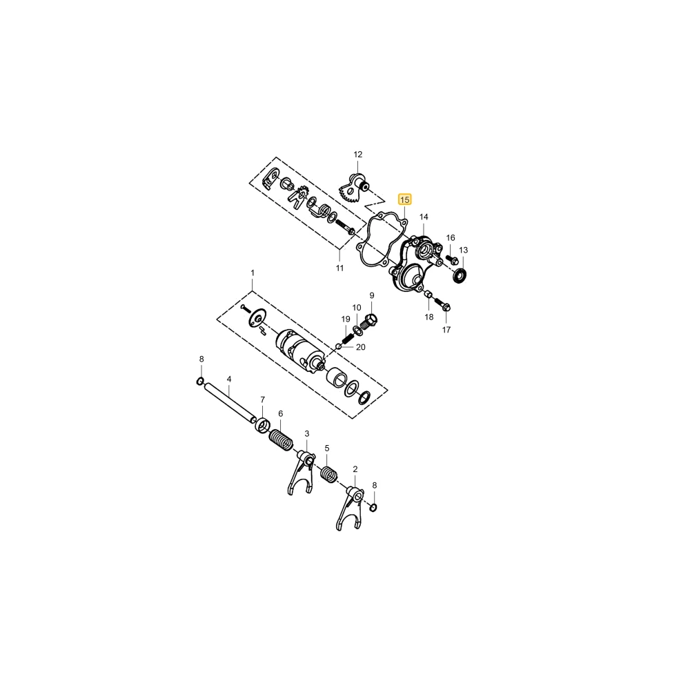 Poduszka Gearlockerside KIOTI 23312-004-0000