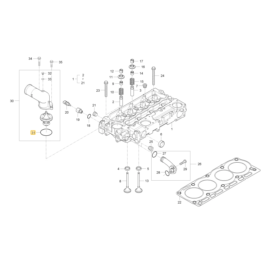 Uszczelniacz oleju KIOTI 2415H219