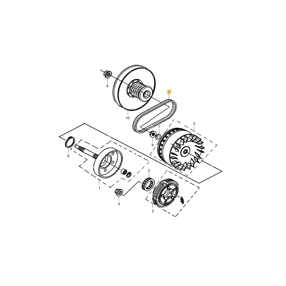 Pasek KIOTI 25300-004-0000