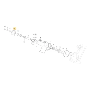Koło łańcuchowe sadzące powrotne 6 KIOTI C7121-47171