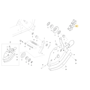 Łańcuch podawania 37L KIOTI C7122-66101