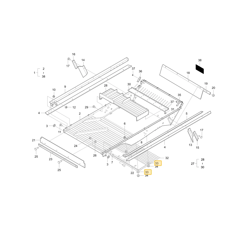 Element ustalający siatki 2 KIOTI C7130-26591