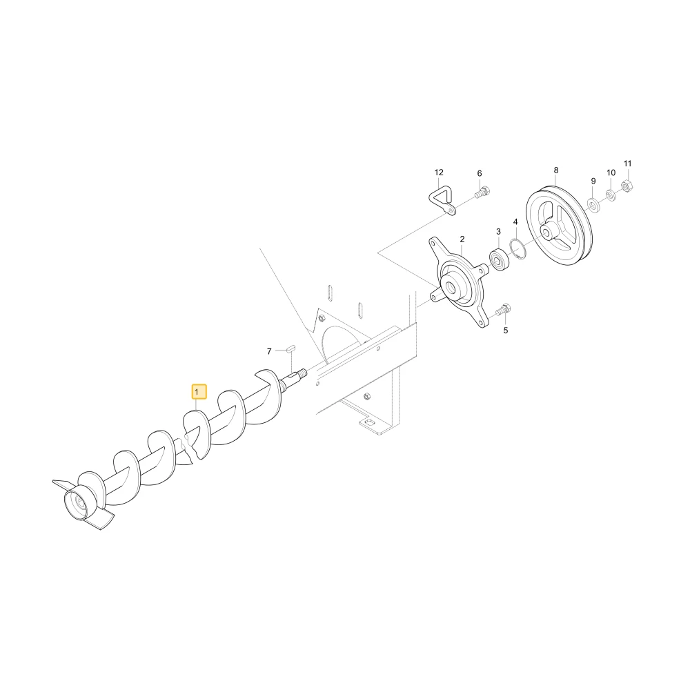 Wał zbiornika spiralnego KIOTI C7170-22114