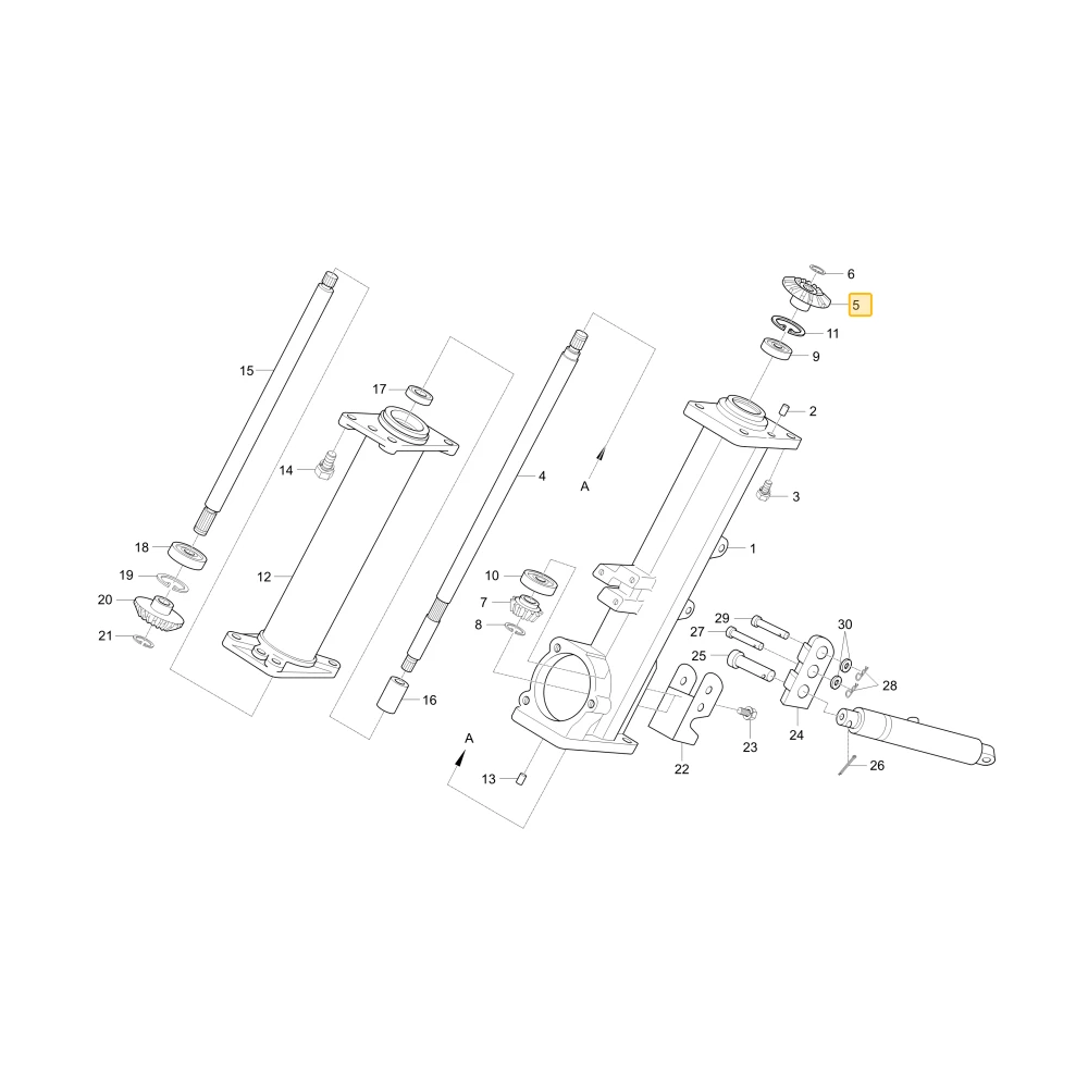 Koło zębate stożkowe 21X25 KIOTI C7320-45341