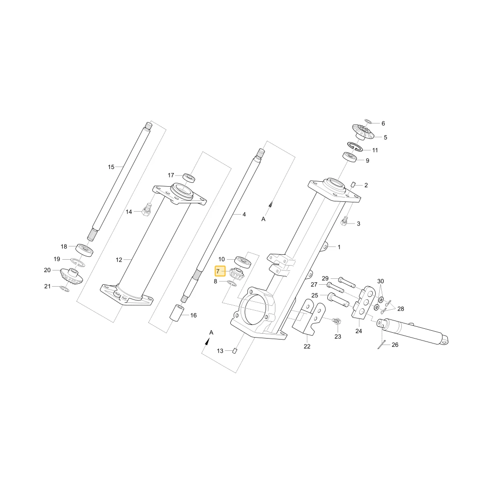 Koło zębate stożkowe 13 KIOTI C7320-45391