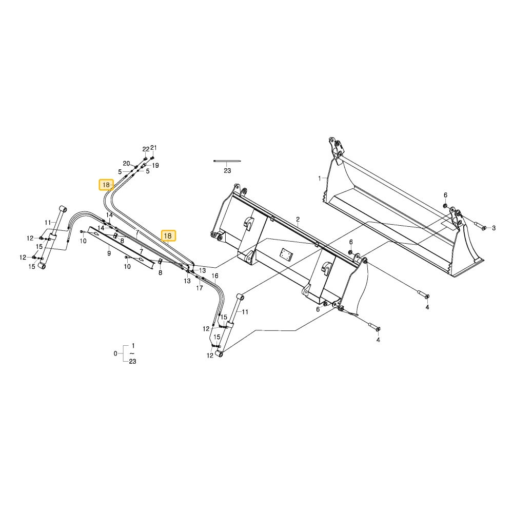 Wąż hydrauliczny KIOTI 80610-07004-0A