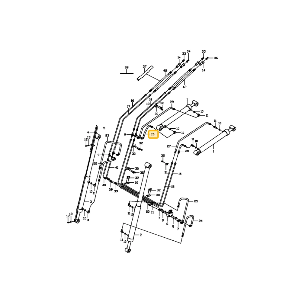 Wąż hydrauliczny KIOTI 80620-05024