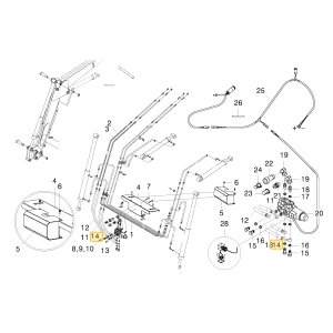 Wąż hydrauliczny Normal KIOTI 80620-06027