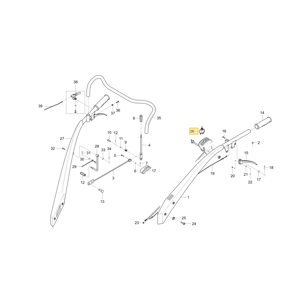 Przełącznik ręczny sterujący KIOTI 80KP-1721