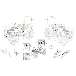 Naklejka 4WD KIOTI 94612-4817-1