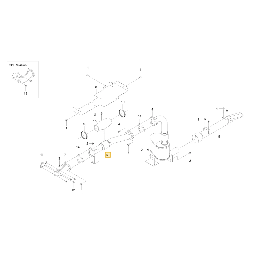 Rura wydechowa 2 KIOTI C1111-46943