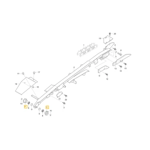 Koło łańcuchowe sadzące powrotne 6 KIOTI C5420-53121