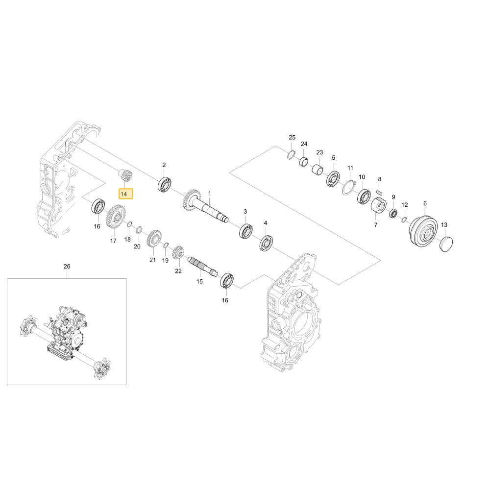 Koło zębate 17 KIOTI C7110-15511