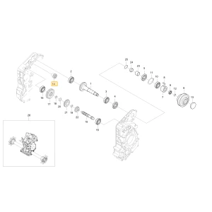Koło zębate 17 KIOTI C7110-15511